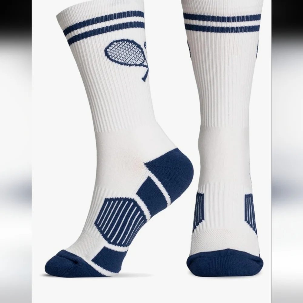 ChalkTalkSPORTS Tennis Crew Socks - Crossed Racquets